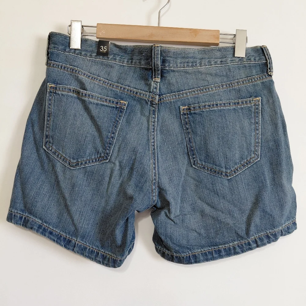 New Blue Jean Denim Shorts 33 Waist - Picture 2 of 4